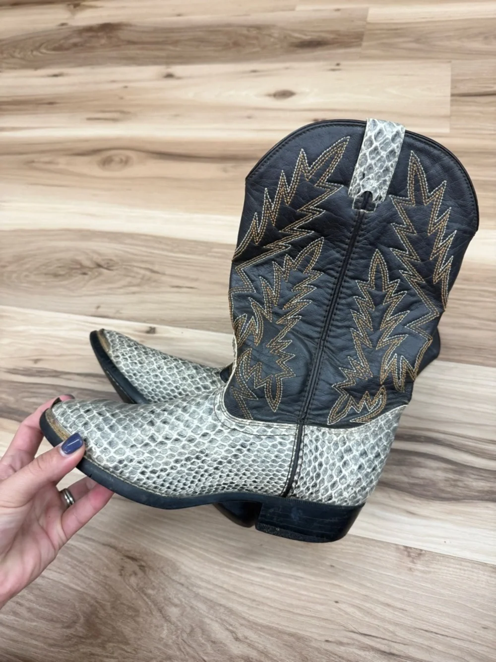 Durango Snakeskin Western Cowboy Boots